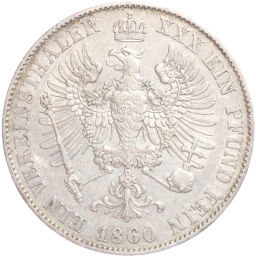 1 союзный талер 1860 года Пруссия