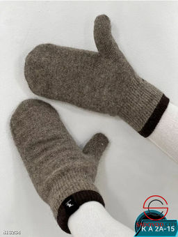 Мужские тёплые варежки с мехом