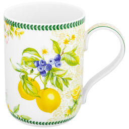 Кружка 400 мл 11,5*7,5*10,5 "Лимоны" NEW BONE CHINA