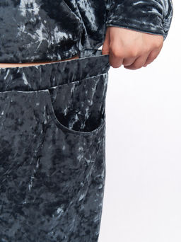 Бархатный костюм KO33511GRN12