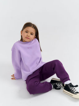 Джоггеры Фиалка с карманами утепленные - Bungly фото 5