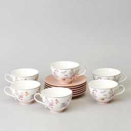 ЧАЙНЫЙ НАБОР LEFARD ВРЕМЕНА ГОДА НА 6 ПЕР. 12 ПР. 250 МЛ РОЗОВЫЙ