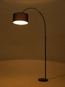 Торшер напольный "Атлант" Е27 40Вт белый подставка камень 26х55х185 см