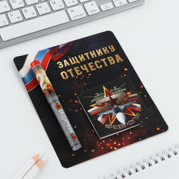 Подарочный набор ручка шариковая и блокнот 16 л Защитнику Отечества. 23 февраля - Artfox фото 3