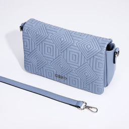 Сумка-мессенджер на магнитах, цвет голубой - Simaland фото 6