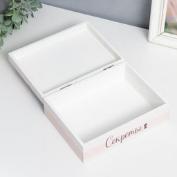 Шкатулка для украшений «Абстракция. Цветы», дерево, 6.5×20×15 см