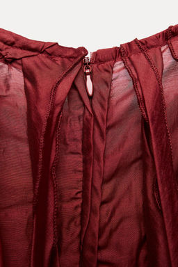 DRESS WITH BEADING AND RUFFLES - Zara фото 11