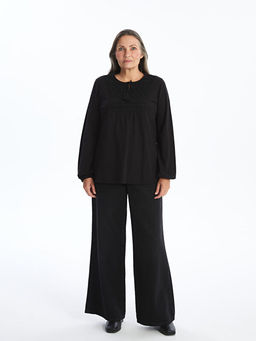 Ba?lamal? Yaka Nak??l? Kad?n Bluz