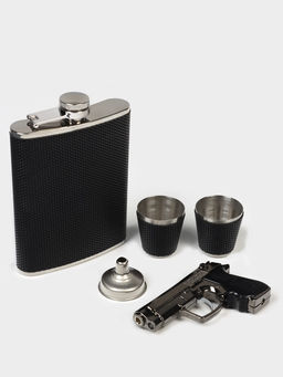Набор 5в1: фляжка 240 мл, стопка 30 мл, воронка, 2.5 х 3.5 см, зажигалка - Simaland фото 8