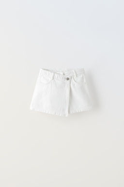 DENIM BERMUDA SKORT - Zara фото 6