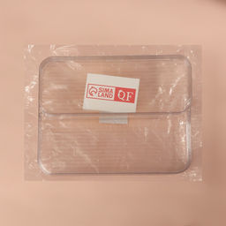 Органайзер для хранения, 2 секции, 26.5×20.5×6.6 см, прозрачный