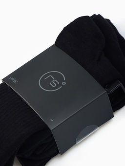 Носки спортивные хлопковые Resport 3 пары, размер 35-38, чёрные