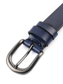 Мужской кожаный ремень Dierhoff ДРК 3051/2-30 Синий - Sergio valentini фото 7