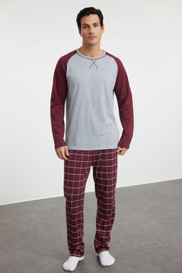 TRENDYOL MAN Yesil %100 Regular Fit Pamuk Ekose Orme Pijama Tak?m? THMAW21PT0879 - Trendyolmilla фото 2