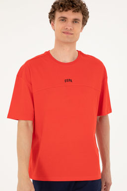 Футболка мужская U.S. Polo Assn красная хлопок  фото 10