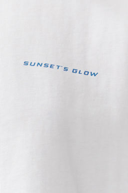 TRENDYOLMILLA Beyaz Premium %100 Pamuk Bask?l? Relaxed/Rahat Kal?p Orme T-Shirt TWOSS24TS00172  фото 12