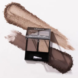 LavelleCollection Тени для век ES32 двухцветные тон 02 коричневый/бежевый металлик