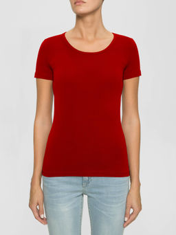 DEA MIA ФУФАЙКА ЖЕНСКАЯ 5600 (с круглым вырезом) красный