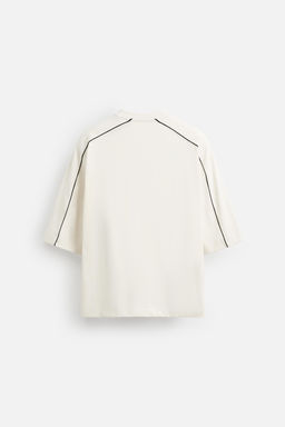 CONTRAST PIPED TRIM SWEATSHIRT - Zara фото 7