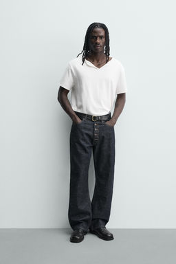 JEANS LOOSE FIT BOTONADURA / ?ndigo