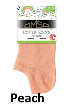 OMSA kids Calzino 21C01 супер укороченный - peach