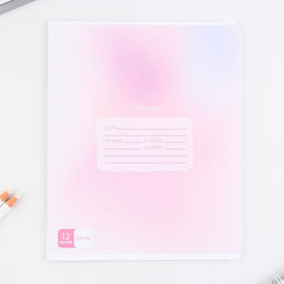 Тетрадь А5, 12 листов на скрепке в клетку Градиент, 5 видов МИКС, белизна 96% . - Artfox study фото 20