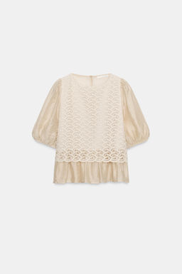 CUERPO COMBINADO CROCHET / Crudo