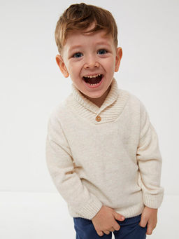 ?al Yaka Uzun Kollu Basic Erkek Bebek Triko Kazak