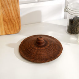 Блюдо для запекания, 300 мл., 12×5 см, красная глина, коричневый