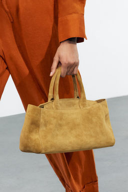 MINI SPLIT SUEDE CITY BAG