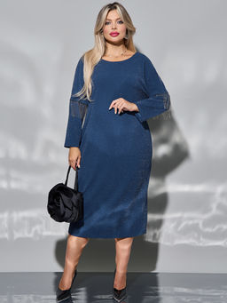 Платье 0385-1 темно-синий