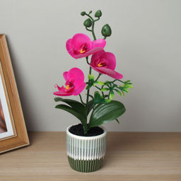 Цена за 1 шт. Цветочная композиция Орхидея / ZH-021 /уп 12/120/ - Галеонтрейд фото 5