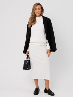 Костюм женский К-242 (лапша Софт г/к) Бежевая