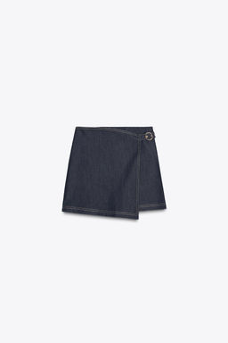 BUCKLE WRAP SKORT - Zara фото 9