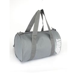 Сумка дорожная LRS-Блик (739), 1отд, плечевой ремень, серый/белый (sport) SALE 244746