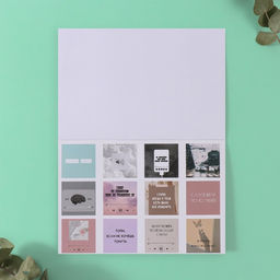 Наклейки в книжке «Мотивация на стиле», 3 фона, 20.7×14.2 см