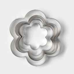 Формы для печенья Доляна «Ромашка», набор 5 шт., 7.8×7.8 см, металл, серебристые