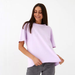 Футболка женская MIST basic, размер 44-46, лиловая