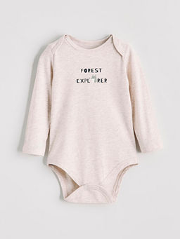 Bask?l? Erkek Bebek ??t??tl? Body