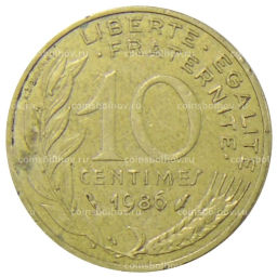 10 сантимов 1986 года Франция