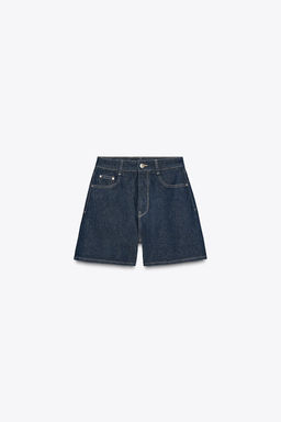 Z1975 MOM-FIT HIGH-WAIST SHORTS - Zara фото 6