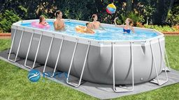 -18% Бассейн на опорах 610х305х122см (фильтр-насос 5,6 м3/ч, лестница, подстилка, тент), INTEX  фото 3