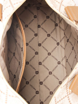 LACCOMA сумка АС89100-Россия-кремовый эко кожа хлопок