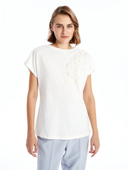 Bisiklet Yaka Nak??l? Kad?n Bluz