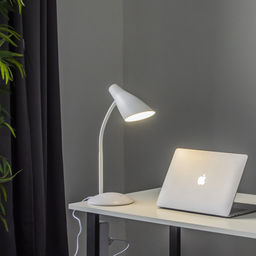 TLD-562 White/LED/360Lm/4500K/Dimmer Светильник настольный, 5W. Сенсорный выключатель. Белый. ТМ Uniel