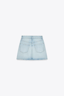 RIPPED TRF DENIM SKIRT - Zara фото 14
