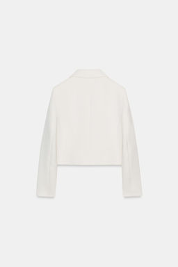 DOUBLE-BREASTED SHORT BLAZER - Zara фото 8