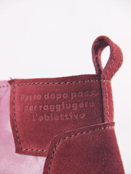 Ботинки 305.927bl.Вакса бордо+бордо замша/мех