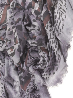 Большой, красивый платок из вареного хлопка. Рисунок на полотно наносится вручную - Tantino фото 3