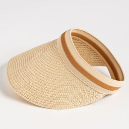 Козырёк женский плетёный MINAKU, бежевый, размер 56-58